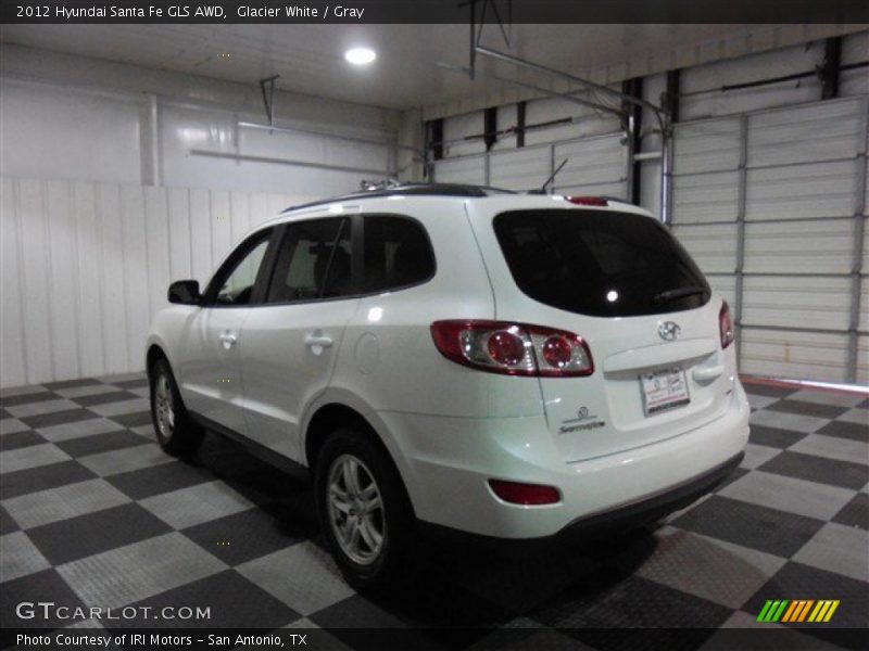 Glacier White / Gray 2012 Hyundai Santa Fe GLS AWD