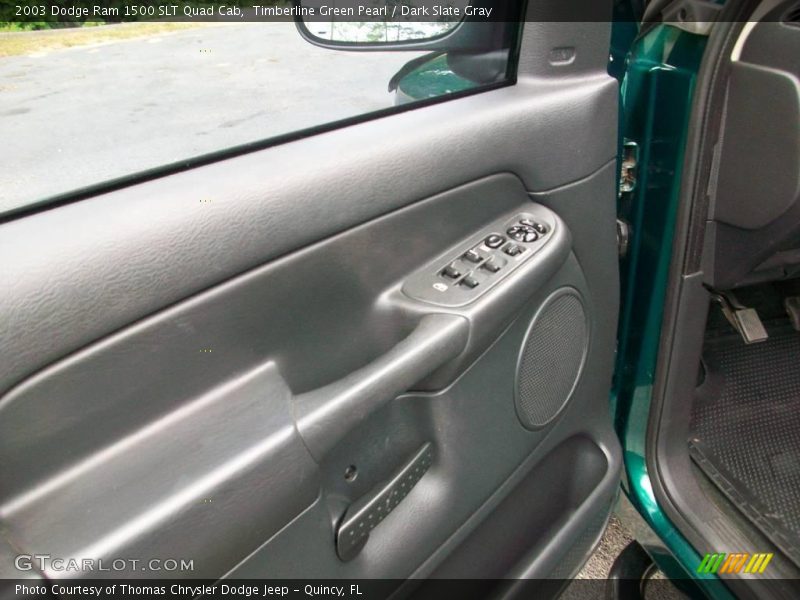 Timberline Green Pearl / Dark Slate Gray 2003 Dodge Ram 1500 SLT Quad Cab