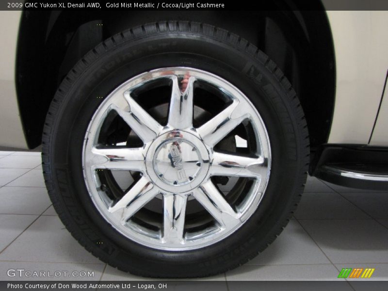 Gold Mist Metallic / Cocoa/Light Cashmere 2009 GMC Yukon XL Denali AWD