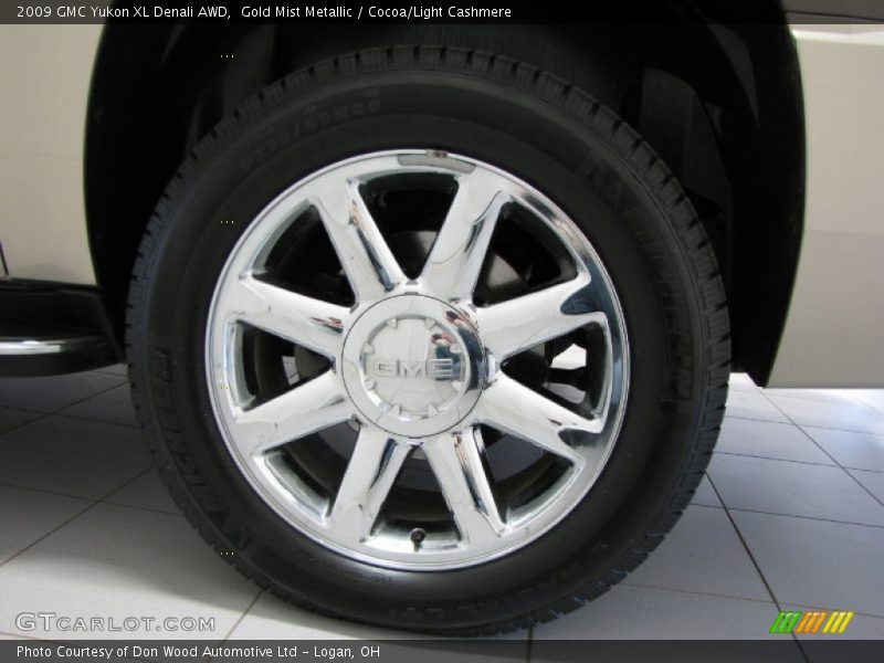 Gold Mist Metallic / Cocoa/Light Cashmere 2009 GMC Yukon XL Denali AWD