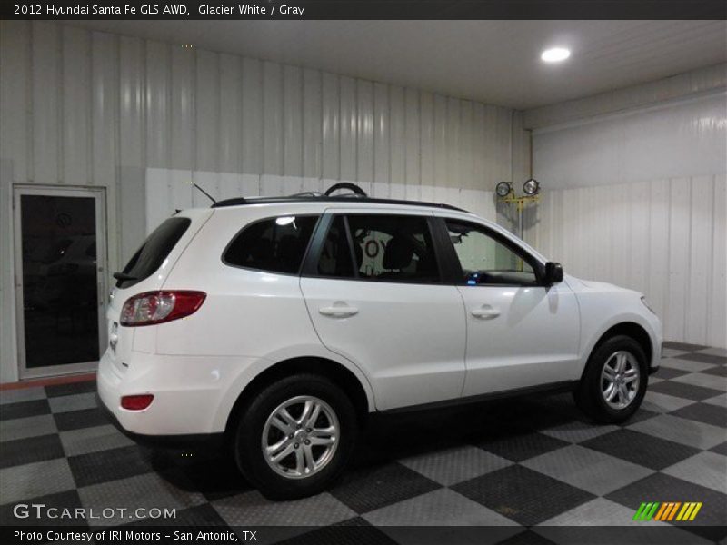 Glacier White / Gray 2012 Hyundai Santa Fe GLS AWD