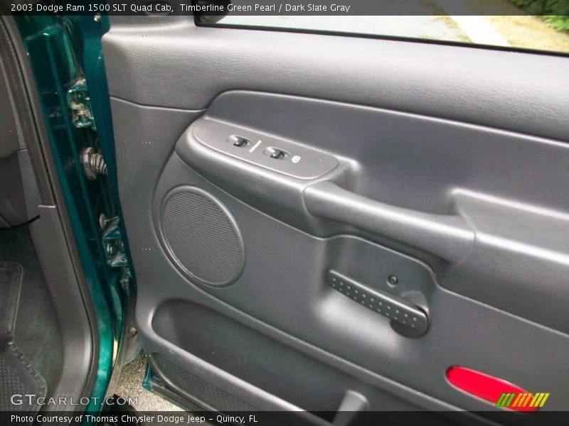 Timberline Green Pearl / Dark Slate Gray 2003 Dodge Ram 1500 SLT Quad Cab