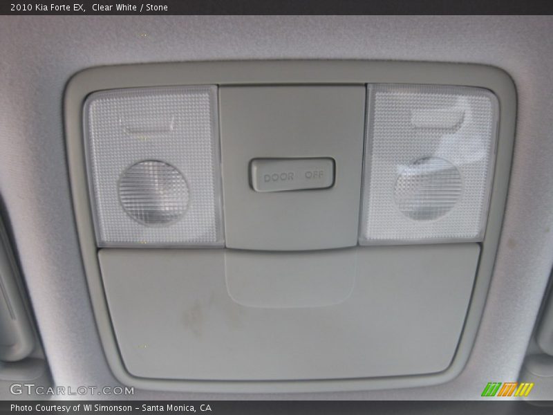 Clear White / Stone 2010 Kia Forte EX