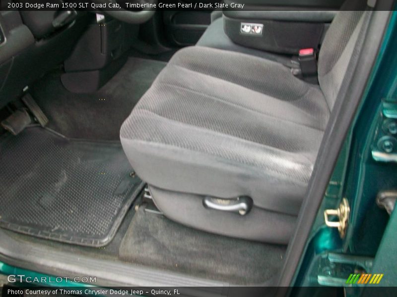 Timberline Green Pearl / Dark Slate Gray 2003 Dodge Ram 1500 SLT Quad Cab