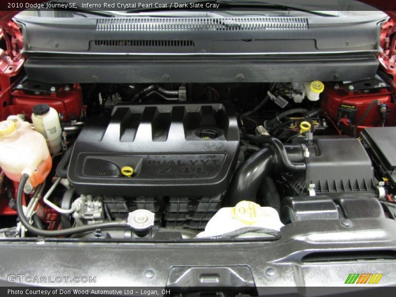 Inferno Red Crystal Pearl Coat / Dark Slate Gray 2010 Dodge Journey SE
