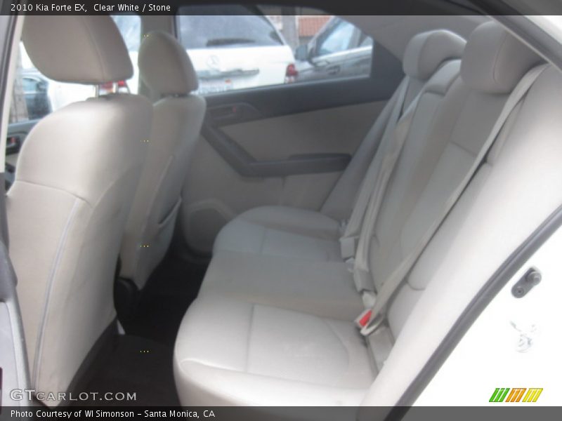 Clear White / Stone 2010 Kia Forte EX