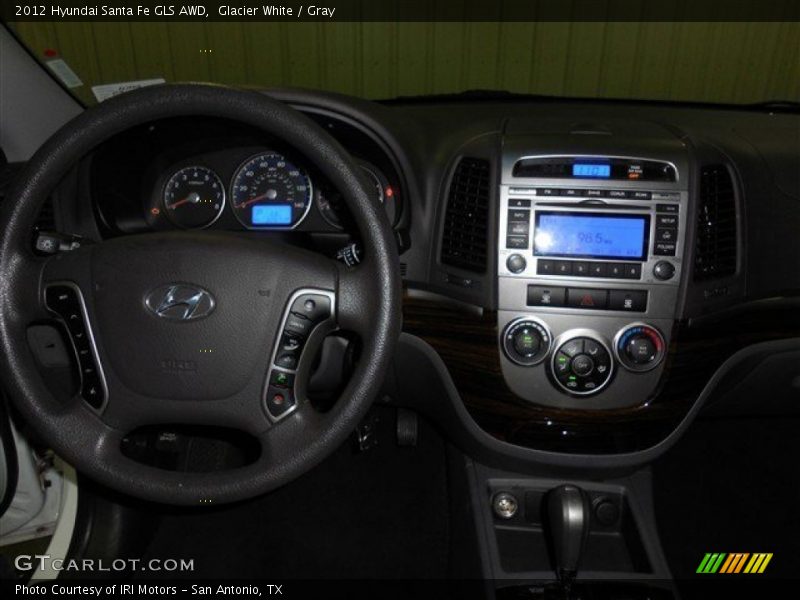 Glacier White / Gray 2012 Hyundai Santa Fe GLS AWD