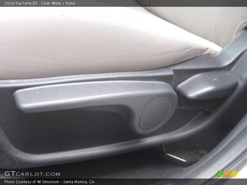 Clear White / Stone 2010 Kia Forte EX