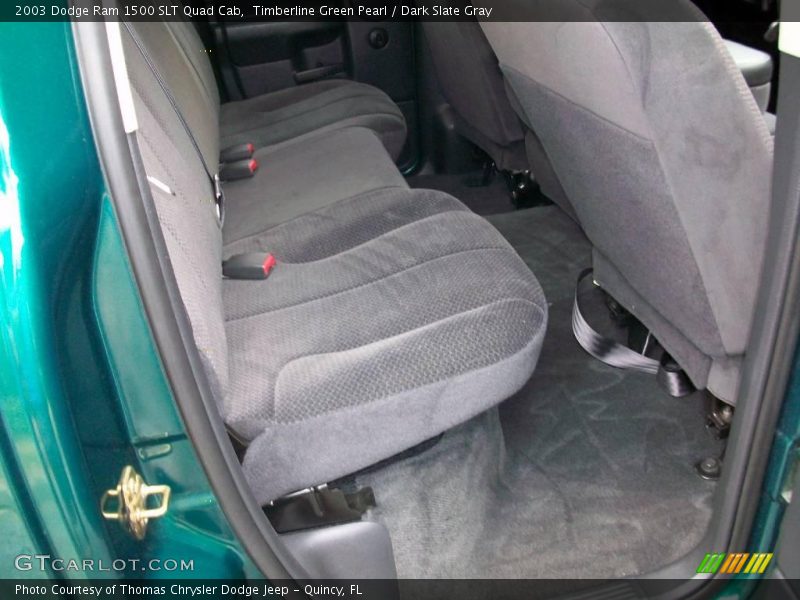 Timberline Green Pearl / Dark Slate Gray 2003 Dodge Ram 1500 SLT Quad Cab