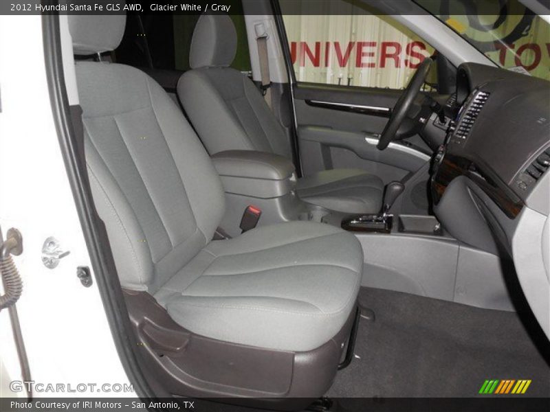 Glacier White / Gray 2012 Hyundai Santa Fe GLS AWD