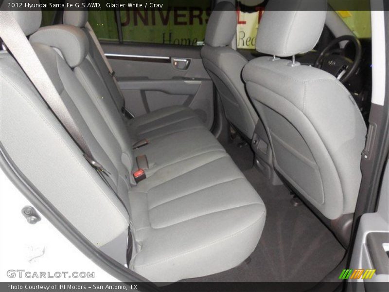 Glacier White / Gray 2012 Hyundai Santa Fe GLS AWD