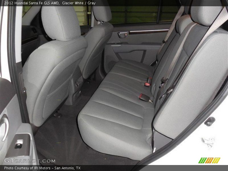 Glacier White / Gray 2012 Hyundai Santa Fe GLS AWD