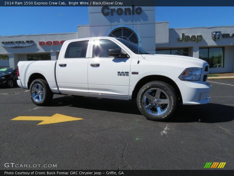 Bright White / Black/Diesel Gray 2014 Ram 1500 Express Crew Cab