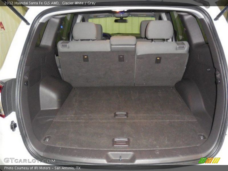 Glacier White / Gray 2012 Hyundai Santa Fe GLS AWD