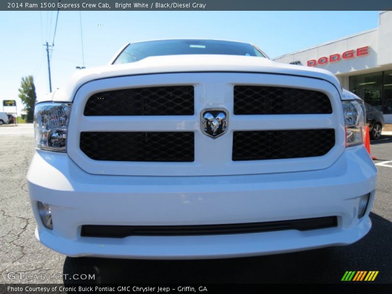 Bright White / Black/Diesel Gray 2014 Ram 1500 Express Crew Cab