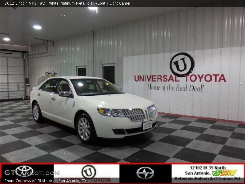 White Platinum Metallic Tri-Coat / Light Camel 2012 Lincoln MKZ FWD