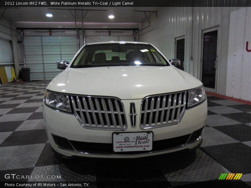 White Platinum Metallic Tri-Coat / Light Camel 2012 Lincoln MKZ FWD