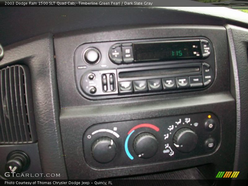 Timberline Green Pearl / Dark Slate Gray 2003 Dodge Ram 1500 SLT Quad Cab