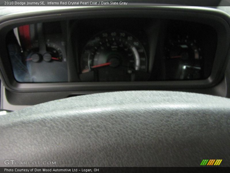 Inferno Red Crystal Pearl Coat / Dark Slate Gray 2010 Dodge Journey SE