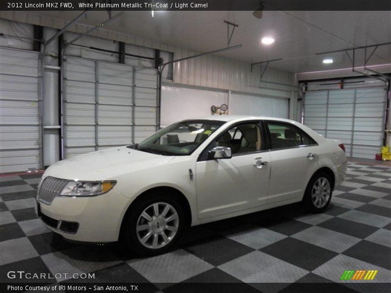 White Platinum Metallic Tri-Coat / Light Camel 2012 Lincoln MKZ FWD