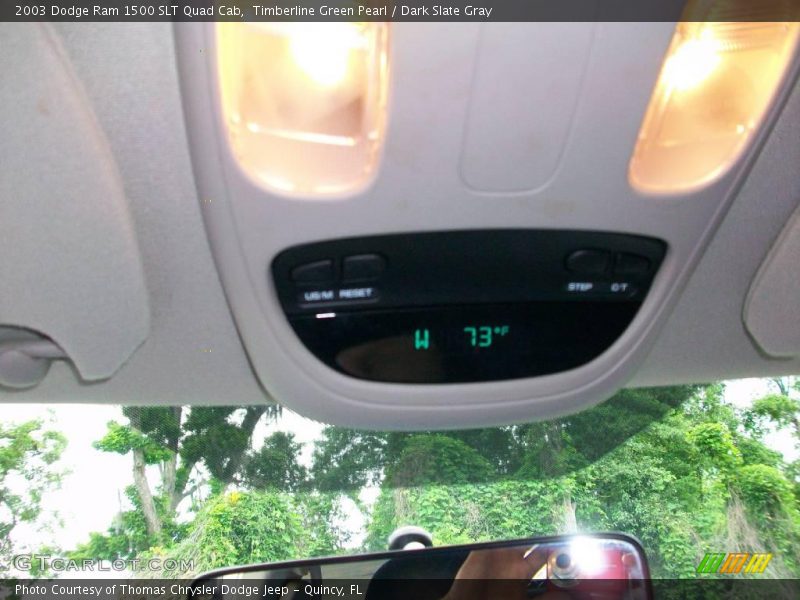 Timberline Green Pearl / Dark Slate Gray 2003 Dodge Ram 1500 SLT Quad Cab
