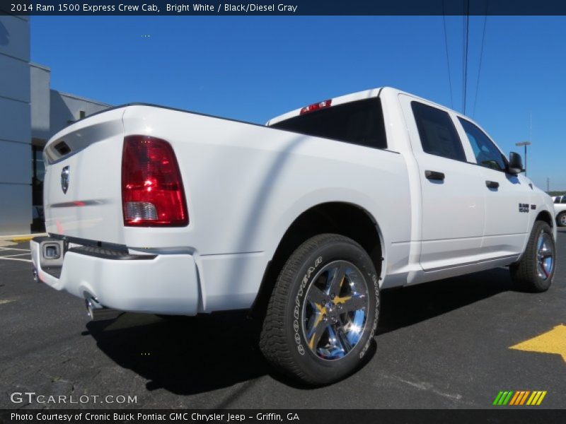 Bright White / Black/Diesel Gray 2014 Ram 1500 Express Crew Cab