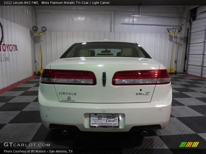 White Platinum Metallic Tri-Coat / Light Camel 2012 Lincoln MKZ FWD