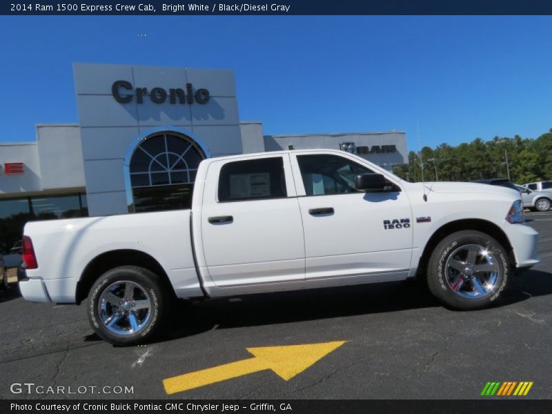Bright White / Black/Diesel Gray 2014 Ram 1500 Express Crew Cab