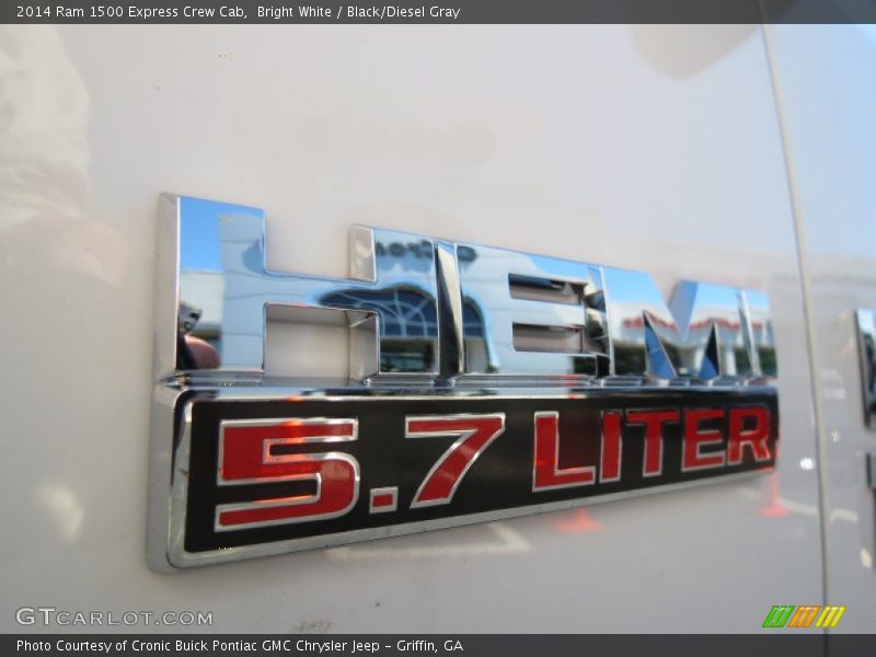 Bright White / Black/Diesel Gray 2014 Ram 1500 Express Crew Cab