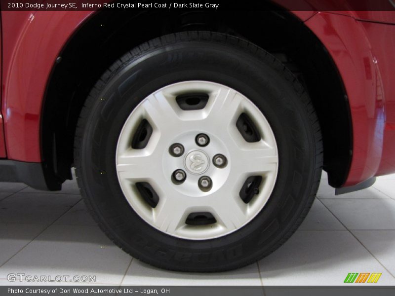 Inferno Red Crystal Pearl Coat / Dark Slate Gray 2010 Dodge Journey SE