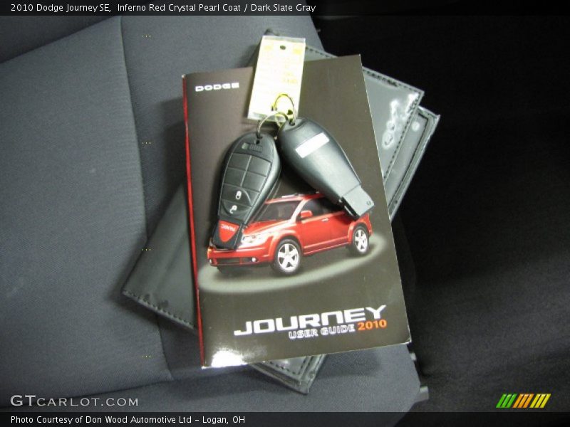 Inferno Red Crystal Pearl Coat / Dark Slate Gray 2010 Dodge Journey SE