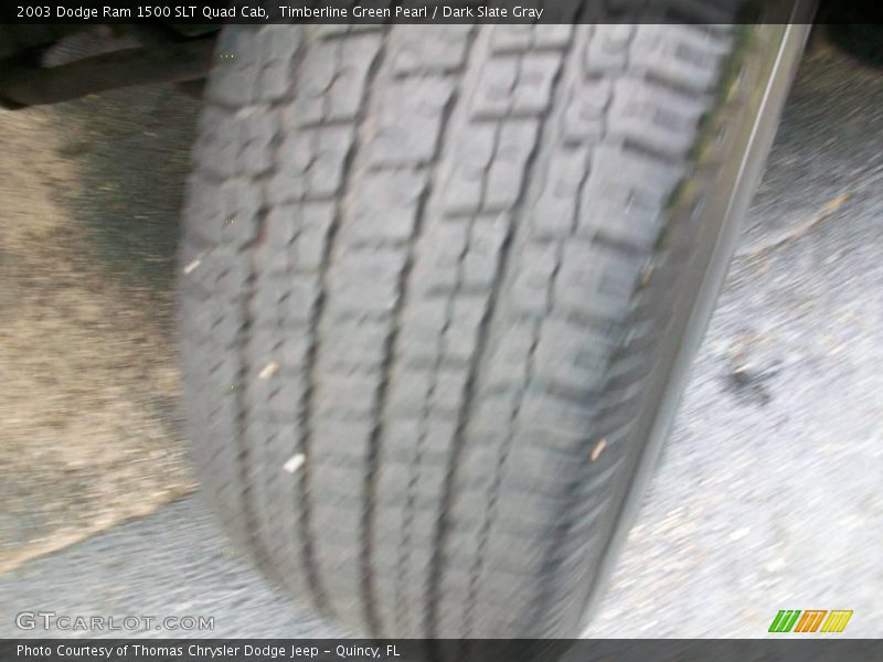 Timberline Green Pearl / Dark Slate Gray 2003 Dodge Ram 1500 SLT Quad Cab