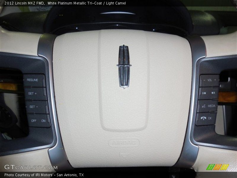 White Platinum Metallic Tri-Coat / Light Camel 2012 Lincoln MKZ FWD