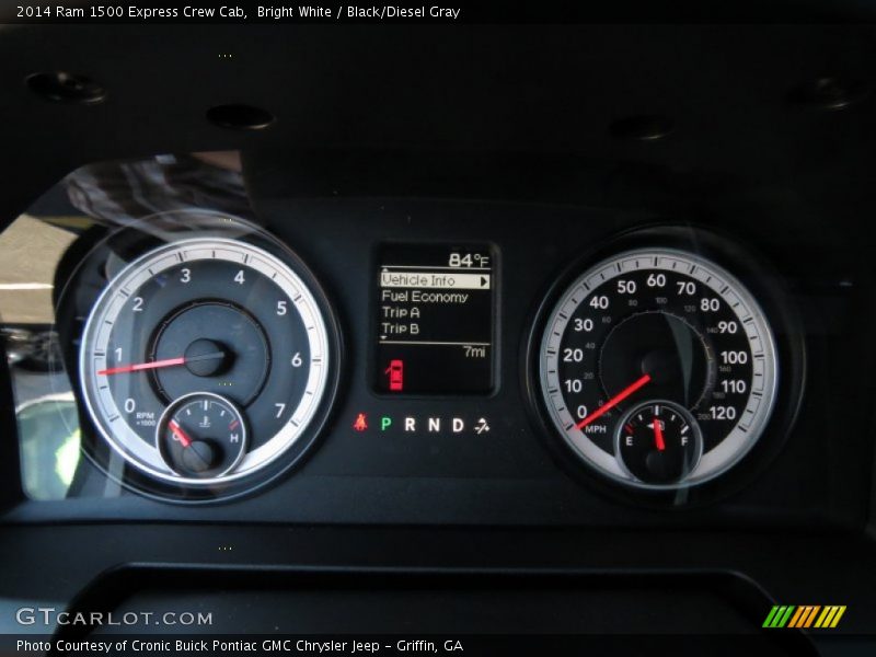 Bright White / Black/Diesel Gray 2014 Ram 1500 Express Crew Cab