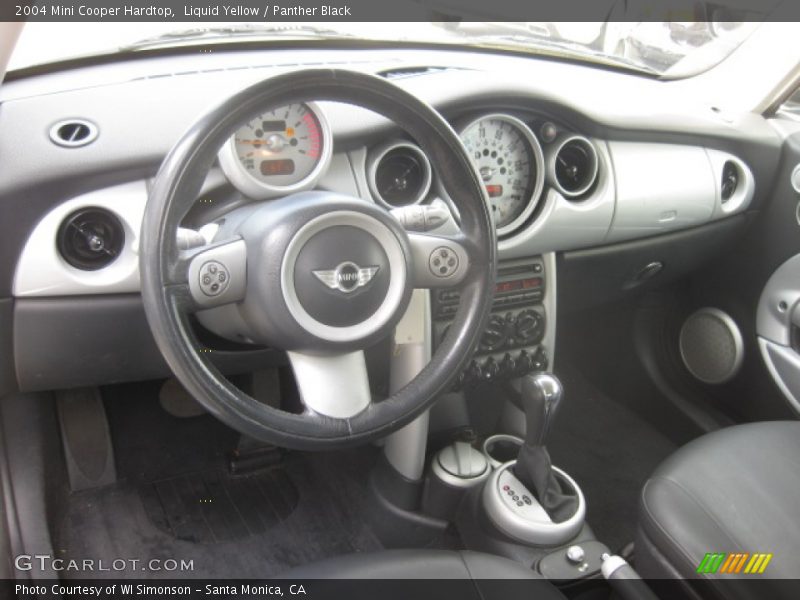 Liquid Yellow / Panther Black 2004 Mini Cooper Hardtop