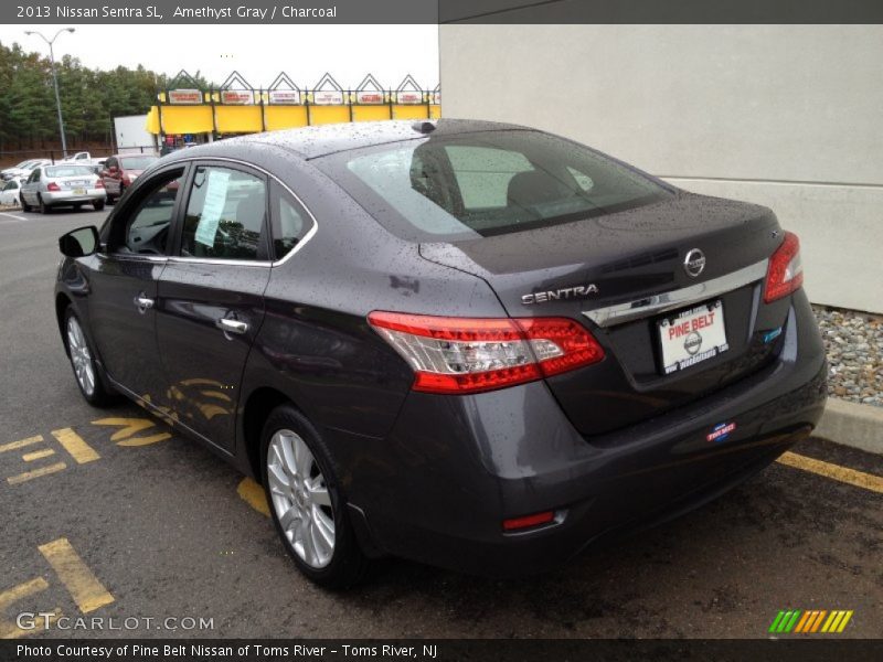 Amethyst Gray / Charcoal 2013 Nissan Sentra SL