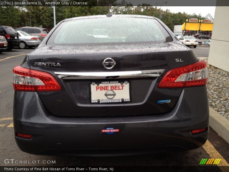 Amethyst Gray / Charcoal 2013 Nissan Sentra SL