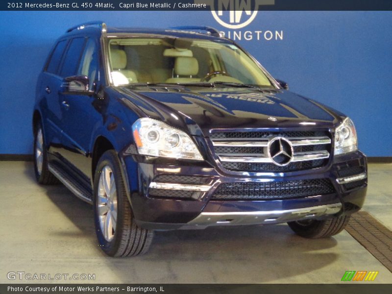 Capri Blue Metallic / Cashmere 2012 Mercedes-Benz GL 450 4Matic