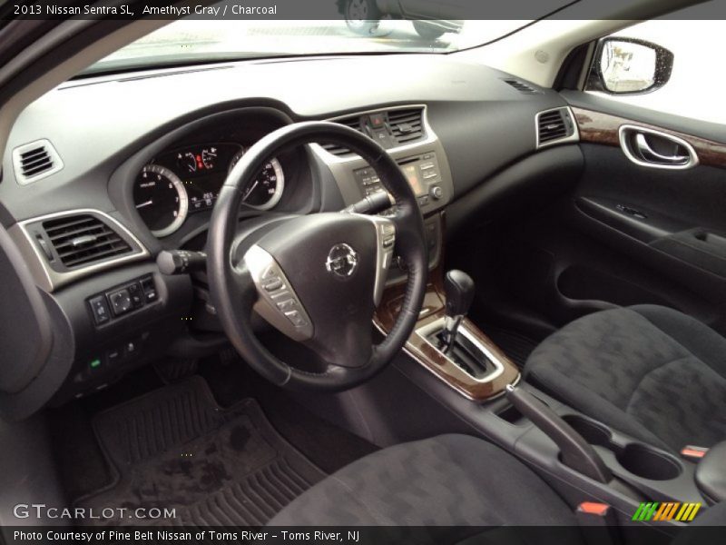 Amethyst Gray / Charcoal 2013 Nissan Sentra SL