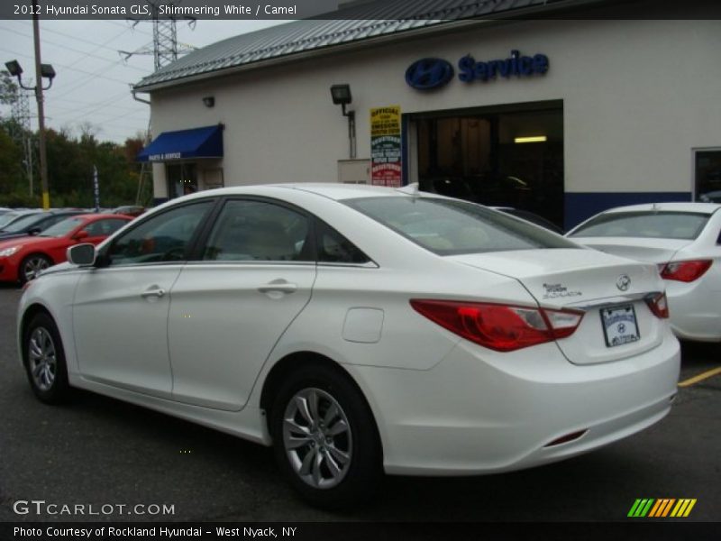 Shimmering White / Camel 2012 Hyundai Sonata GLS