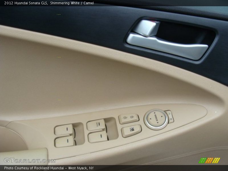 Shimmering White / Camel 2012 Hyundai Sonata GLS