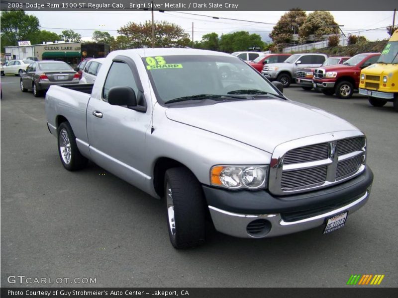 Bright Silver Metallic / Dark Slate Gray 2003 Dodge Ram 1500 ST Regular Cab