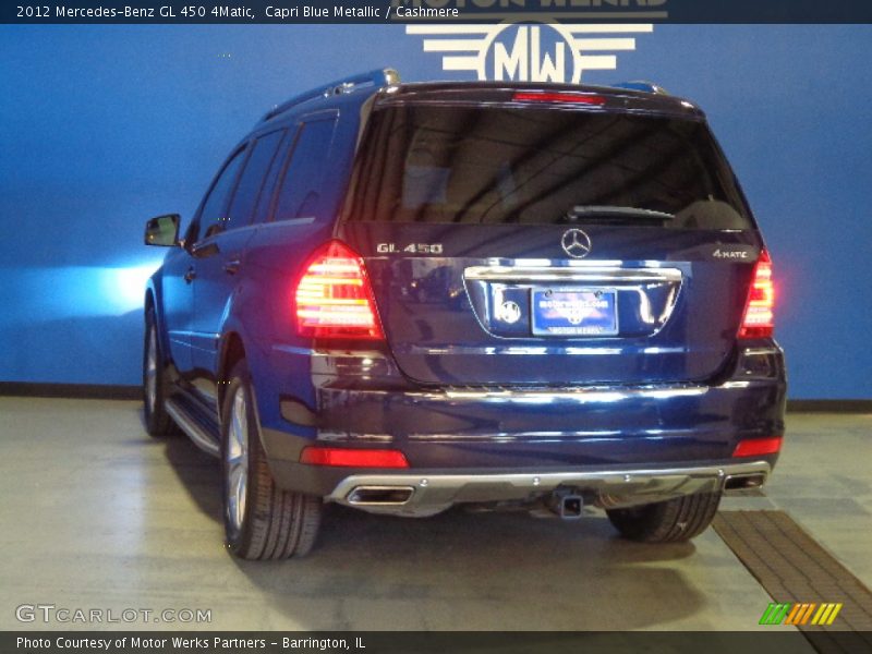 Capri Blue Metallic / Cashmere 2012 Mercedes-Benz GL 450 4Matic