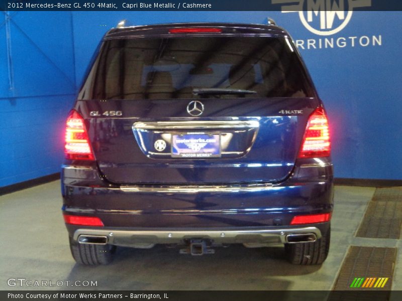 Capri Blue Metallic / Cashmere 2012 Mercedes-Benz GL 450 4Matic