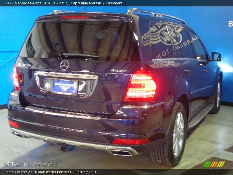 Capri Blue Metallic / Cashmere 2012 Mercedes-Benz GL 450 4Matic