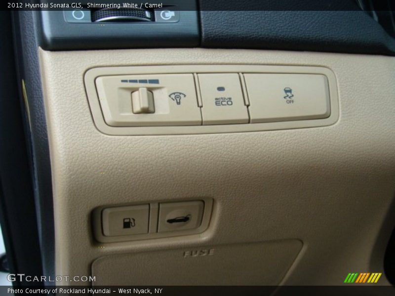 Shimmering White / Camel 2012 Hyundai Sonata GLS