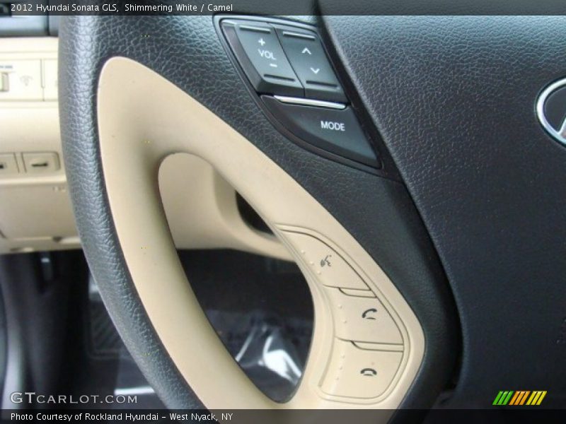 Shimmering White / Camel 2012 Hyundai Sonata GLS