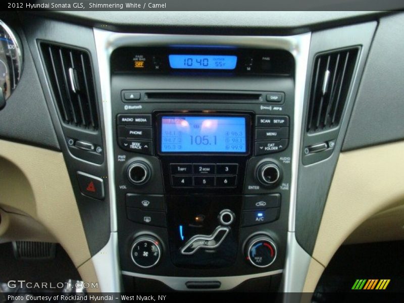 Shimmering White / Camel 2012 Hyundai Sonata GLS