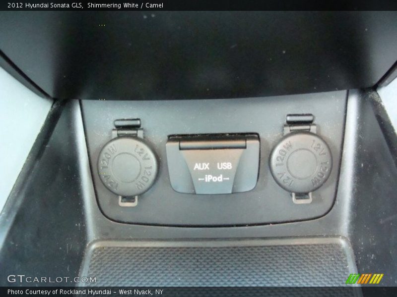 Shimmering White / Camel 2012 Hyundai Sonata GLS
