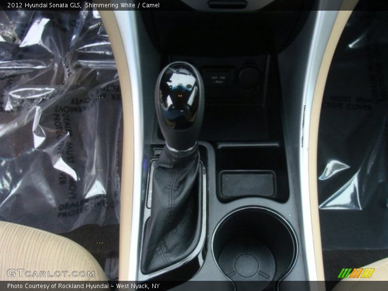 Shimmering White / Camel 2012 Hyundai Sonata GLS